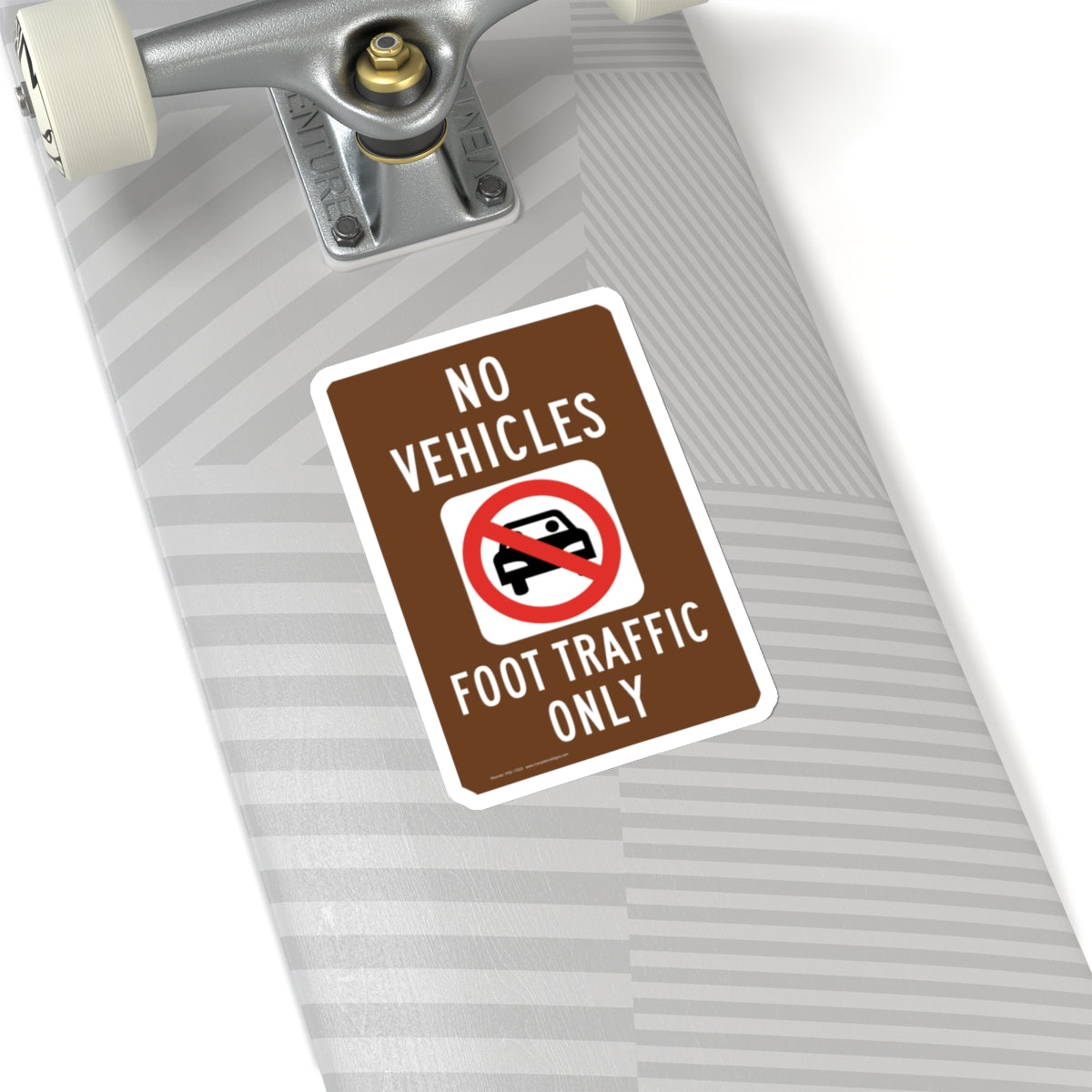 No Vehicles Sticker